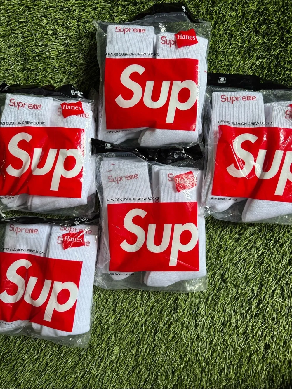 Hanes socks 4pack white